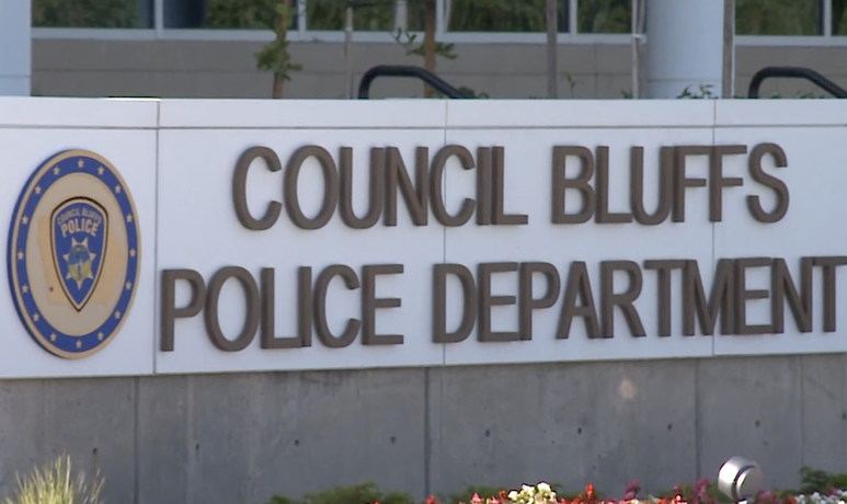 Council Bluffs Police Department sign